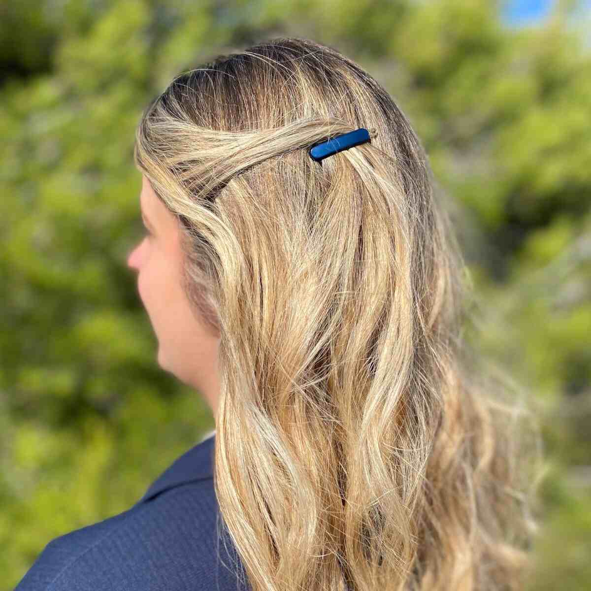 Barrette à cheveux Philomène Bleu Galaxy