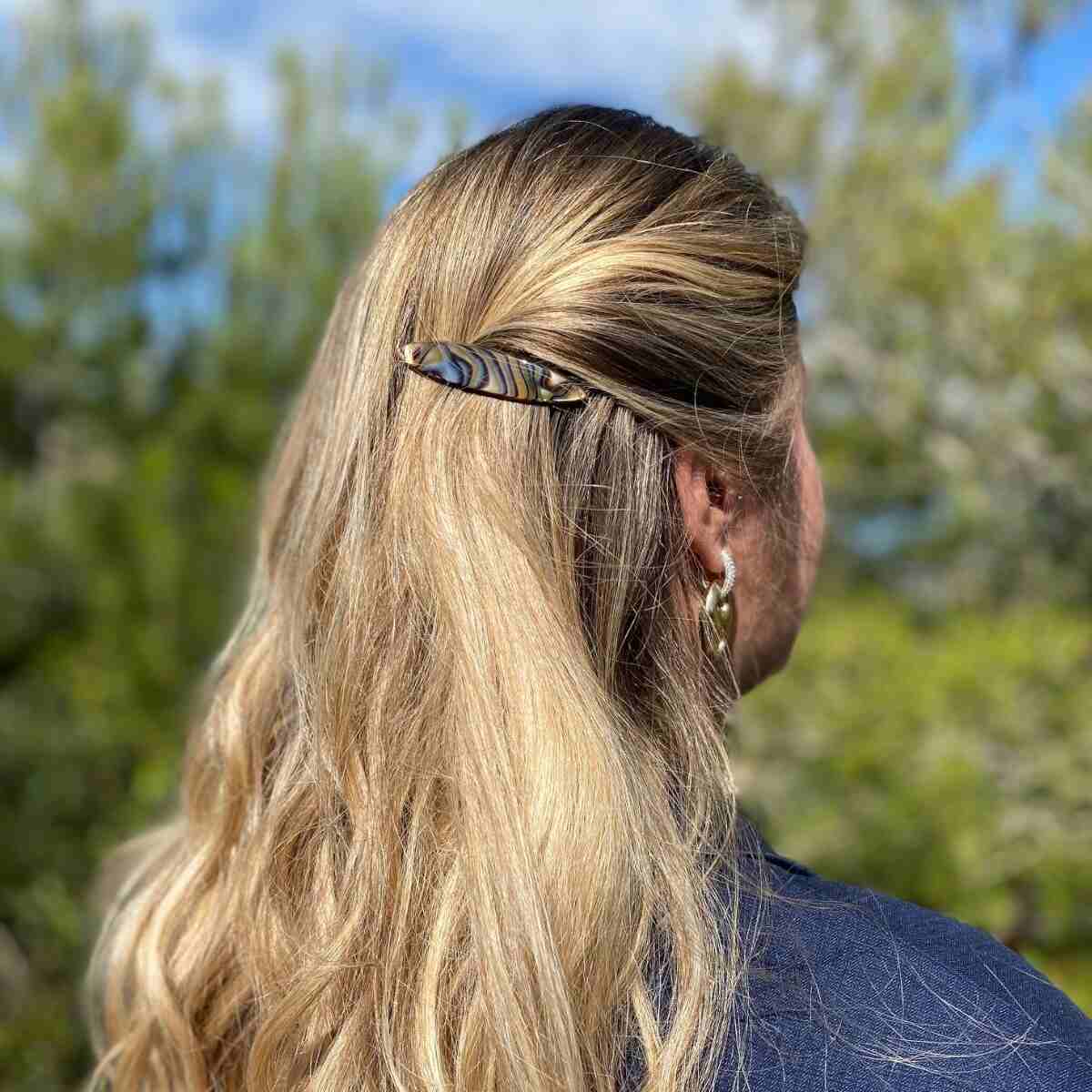 Barrette à cheveux Clémence Onyx