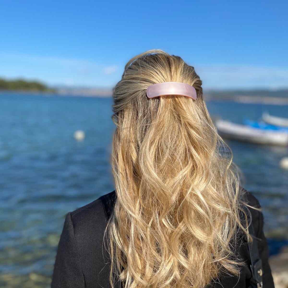 Barrette à cheveux bombée Victoria collection OPALE