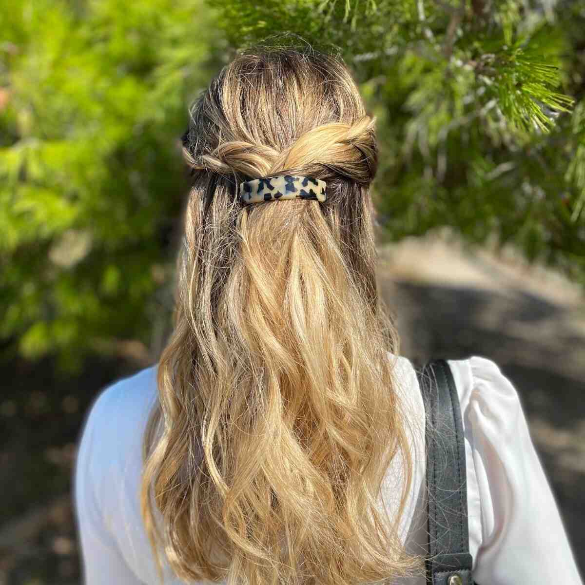 Barrette à cheveux Amandine Écaille Claire
