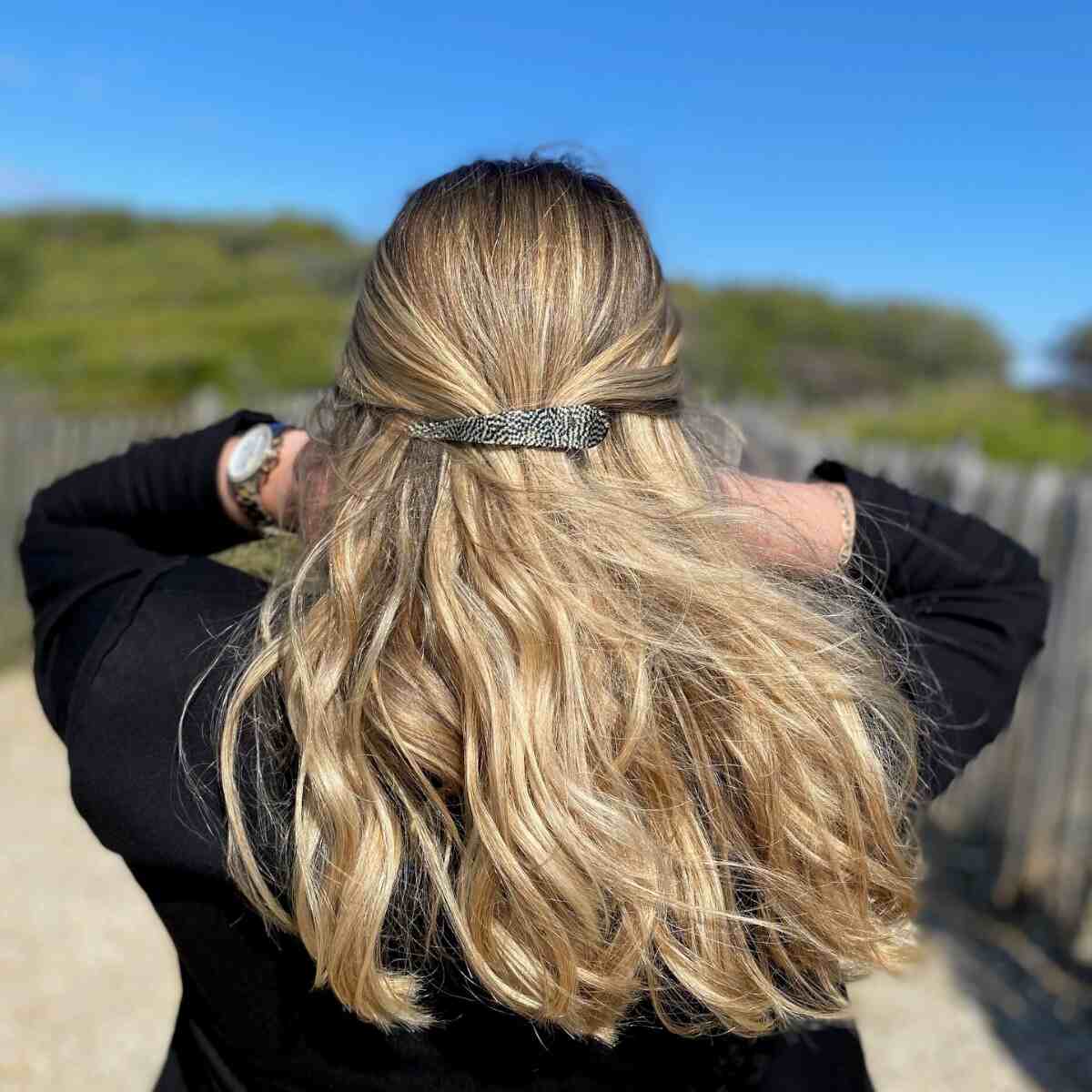 Grande Pince à cheveux pélican en acétate - Opéra