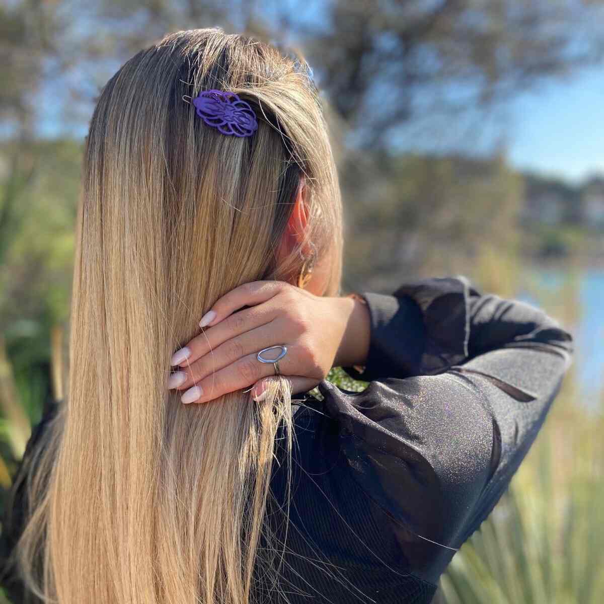 Barrette à cheveux Louise collection OPALE