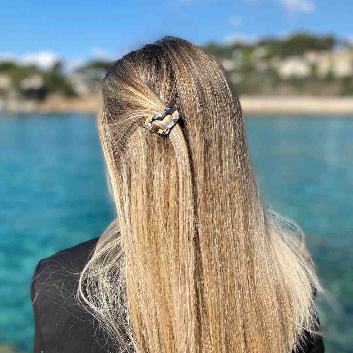 barrette cheveux rose coeur lasco 5