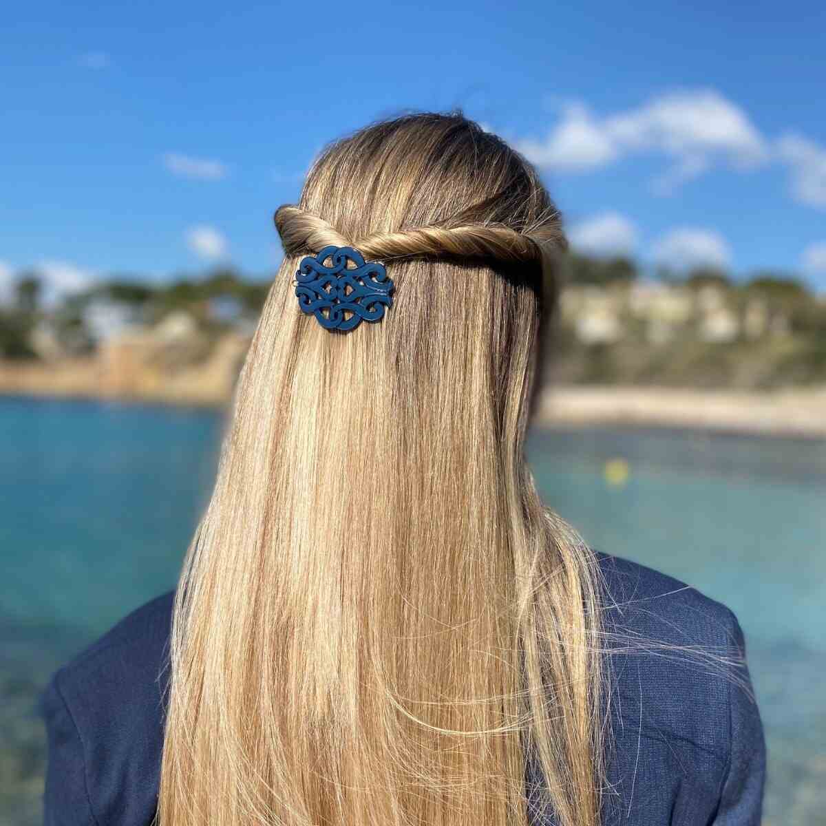 barrette cheveux diane opale bleu 5