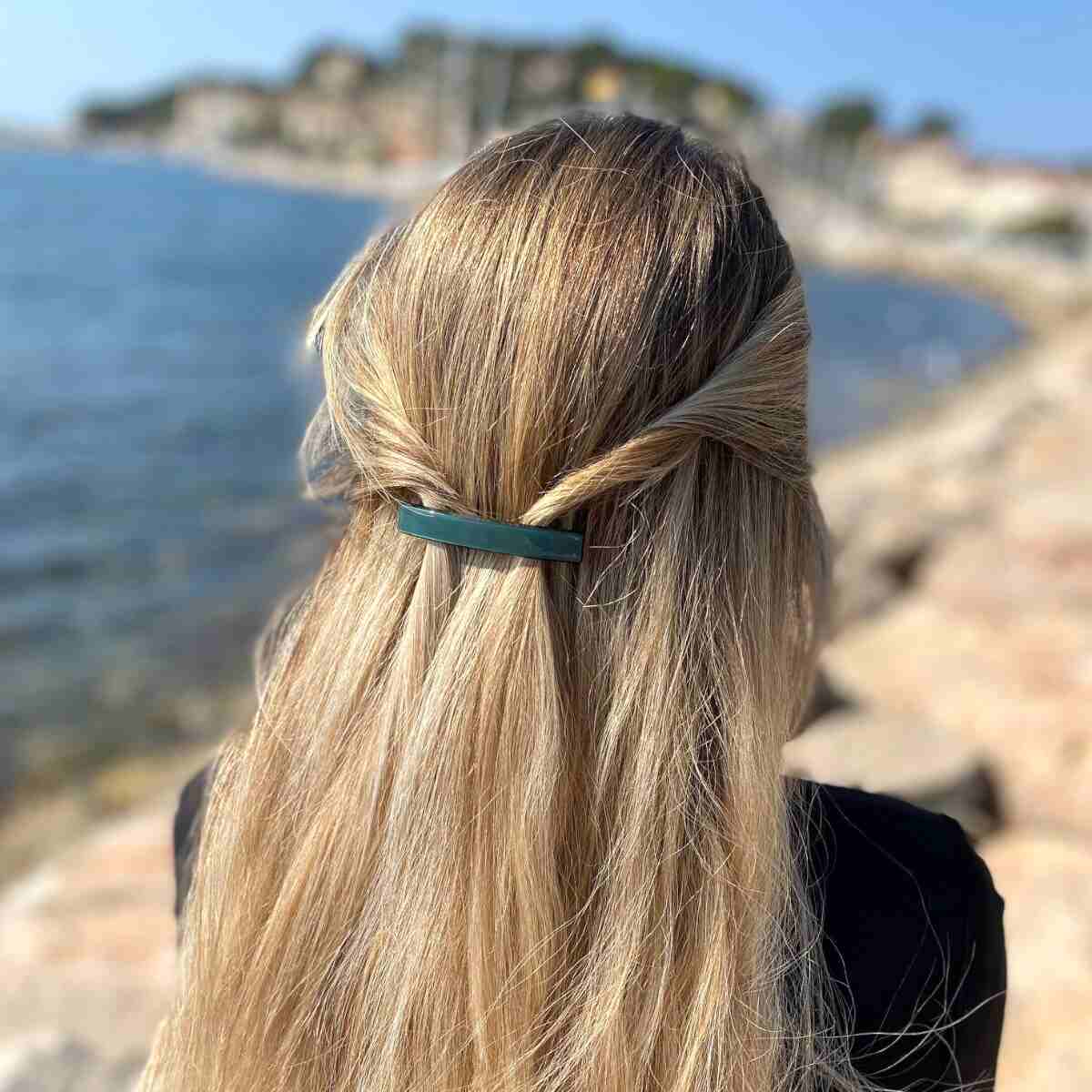 Barrette à cheveux Pauline Vert Sapin