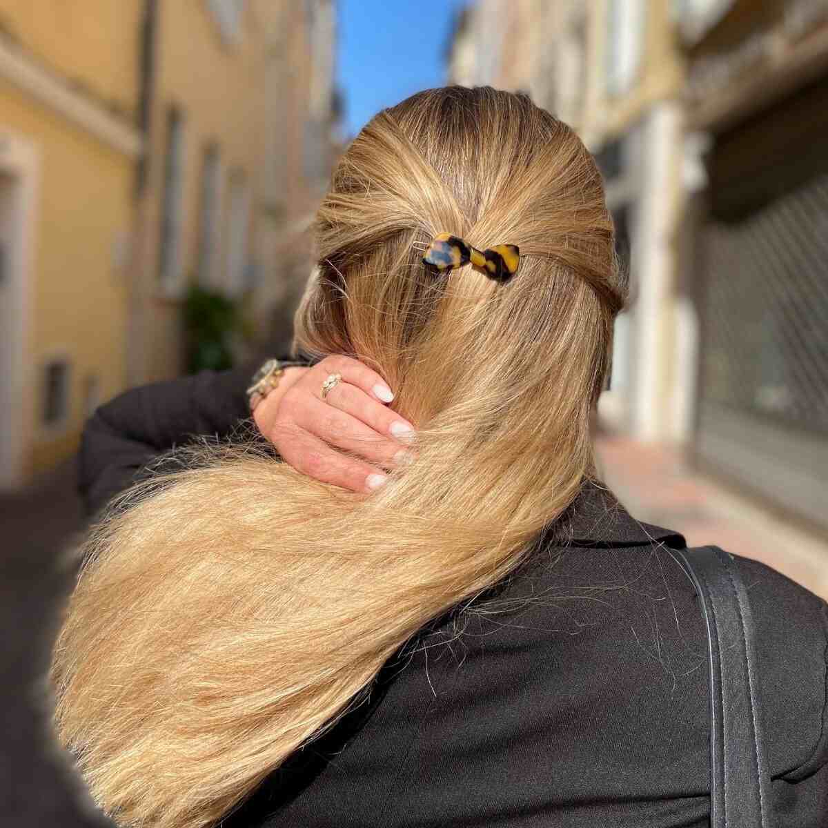 barrette cheveux léontine écaille foncé 5