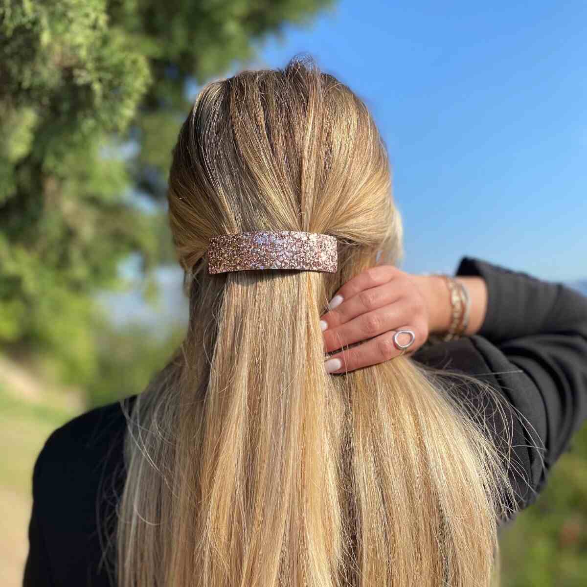 barrette à cheveux victoire rose 5