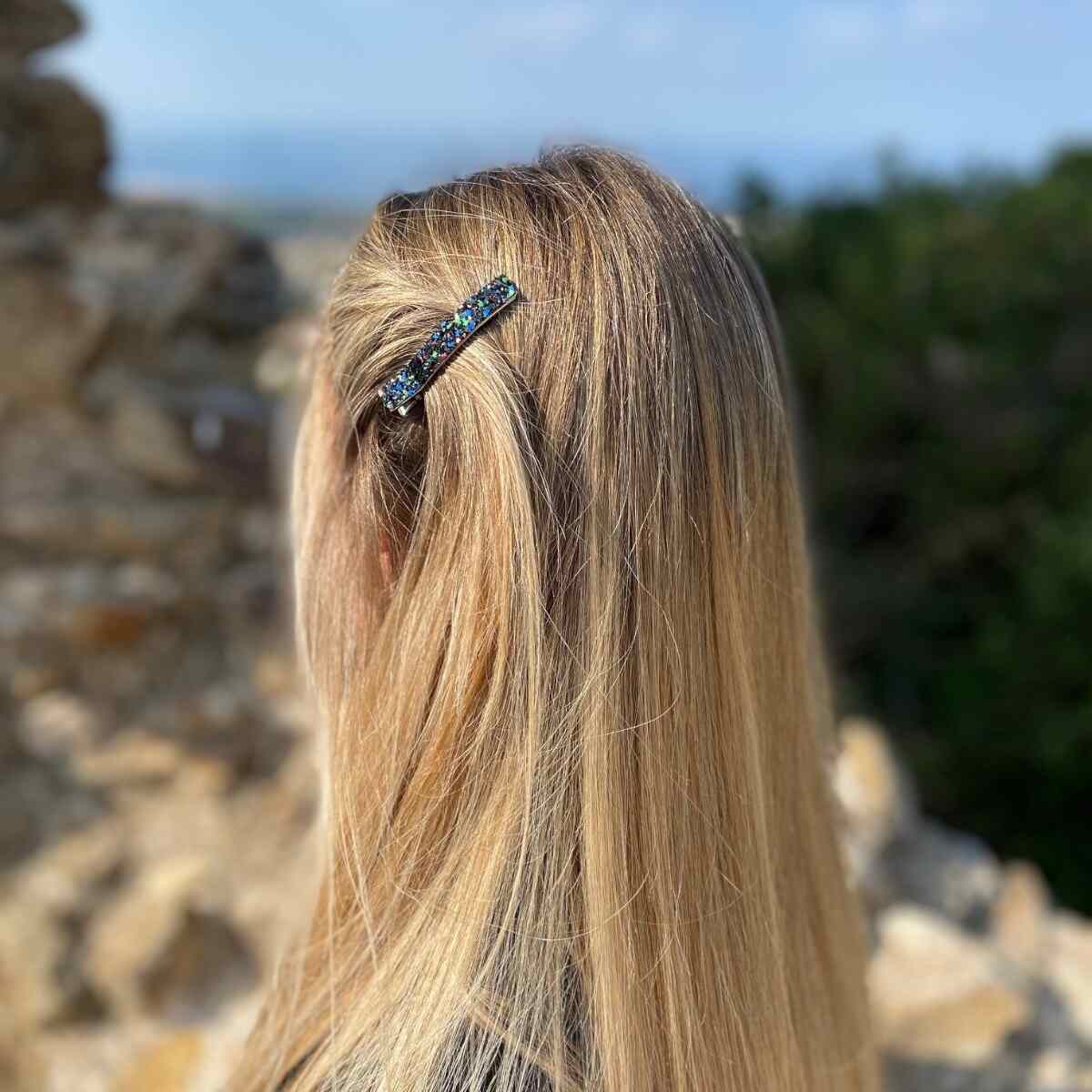 barrette à cheveux flavie pailleté multicolore