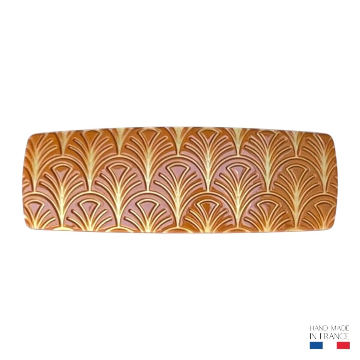 barrette à cheveux aglaé tropical caramel cuivré