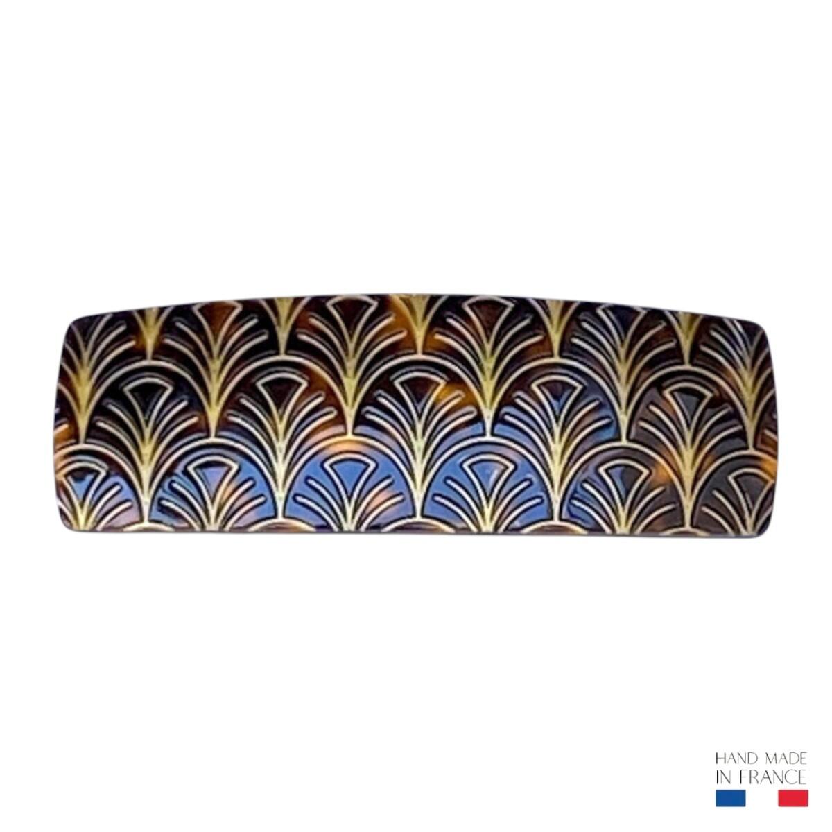 barrette à cheveux aglaé tropical brun ambré