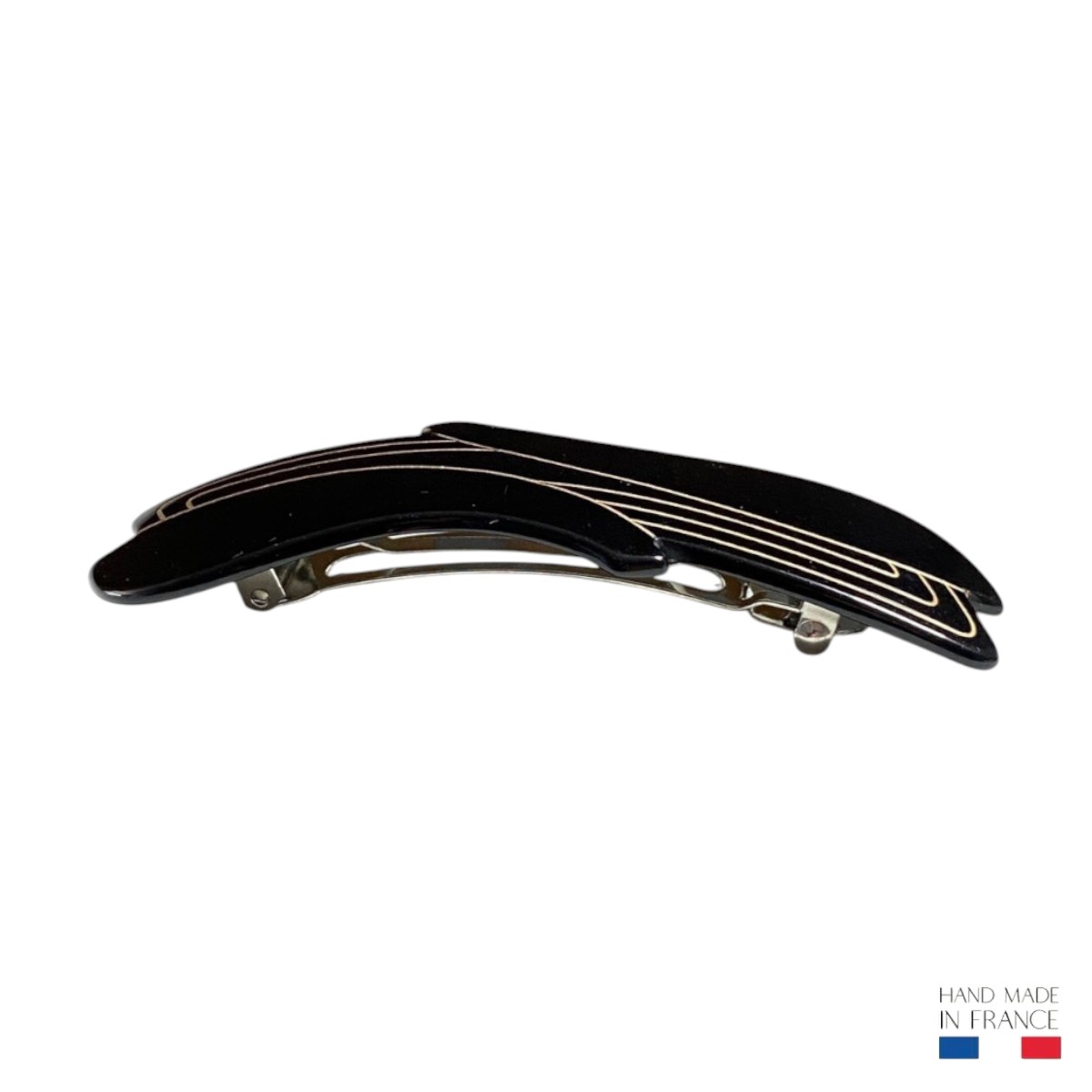 barrette à cheveux lydie noir doré 4-Photoroom