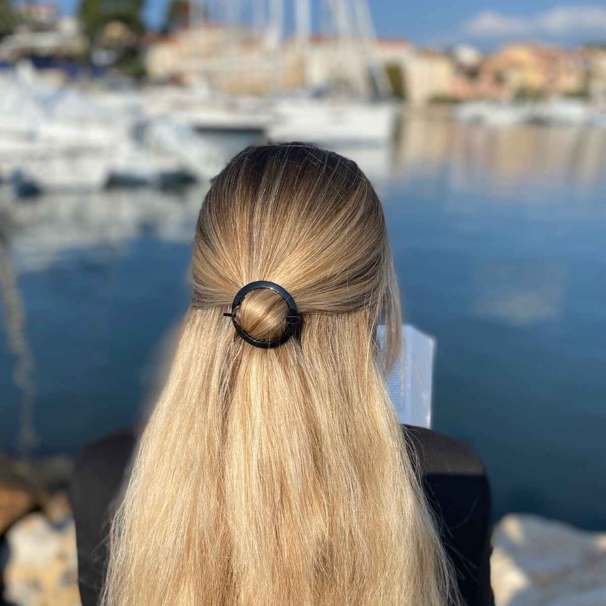 barrette à cheveux marjorie cercle noir 5