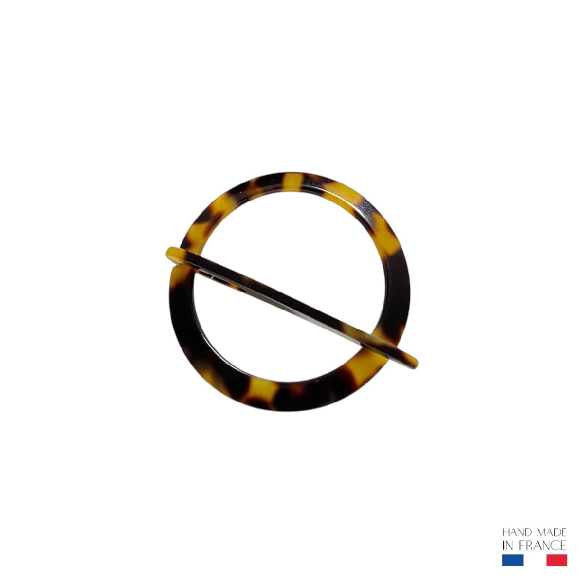 barrette à cheveux marjorie cercle écaille foncé-Photoroom