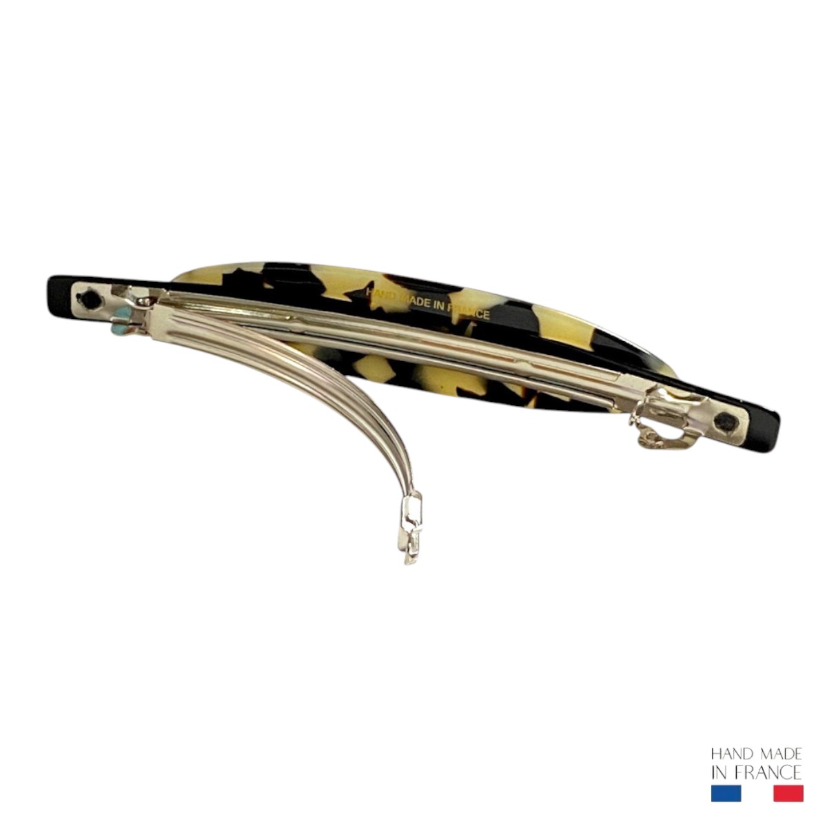 barrette à cheveux zoé ovale allongé écaille clair 2-Photoroom