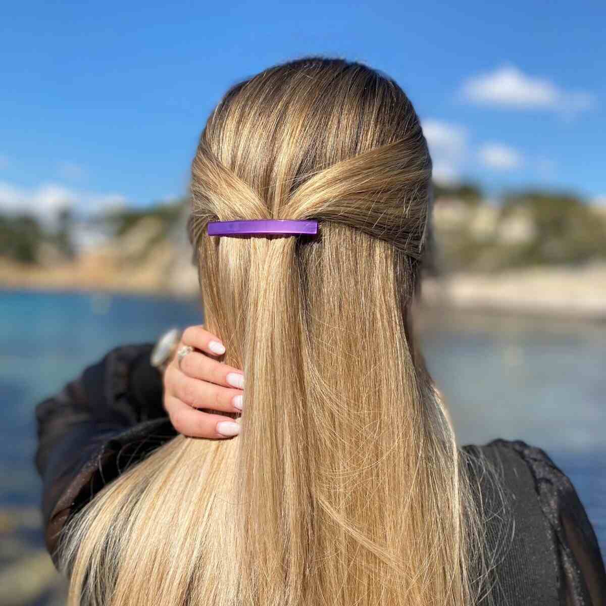 barrette à cheveux léa opale violet 5