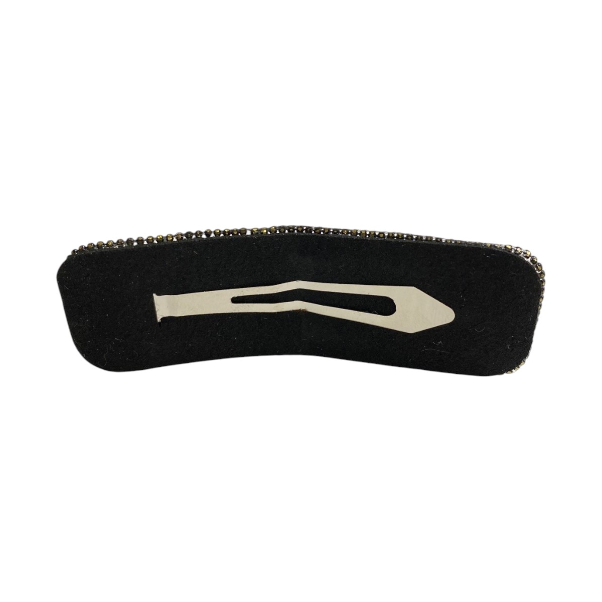 barrette clic clac strass argent et feutrine 2-Photoroom