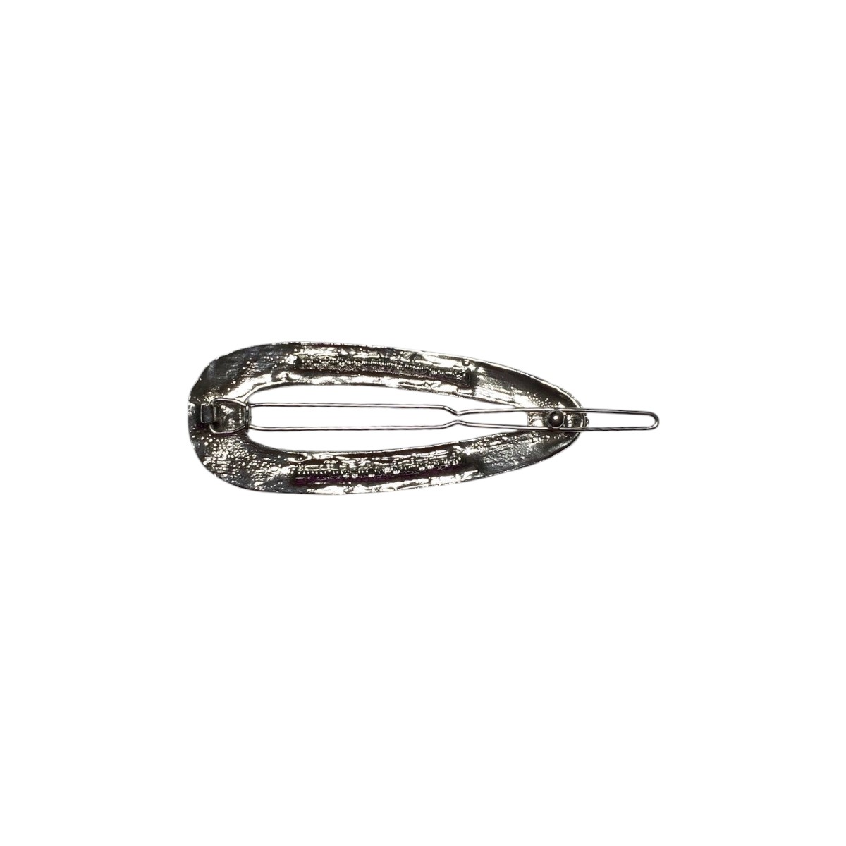 barrette cheveux anais ovale pépites argenté 3-Photoroom
