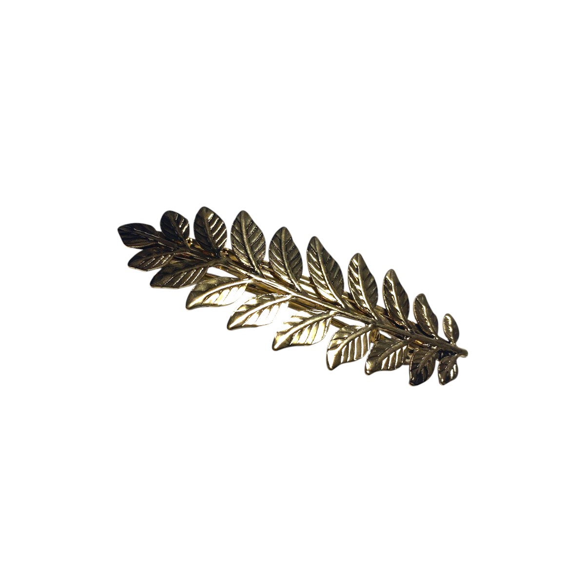 barrette à cheveux séverine grande feuille doré-Photoroom