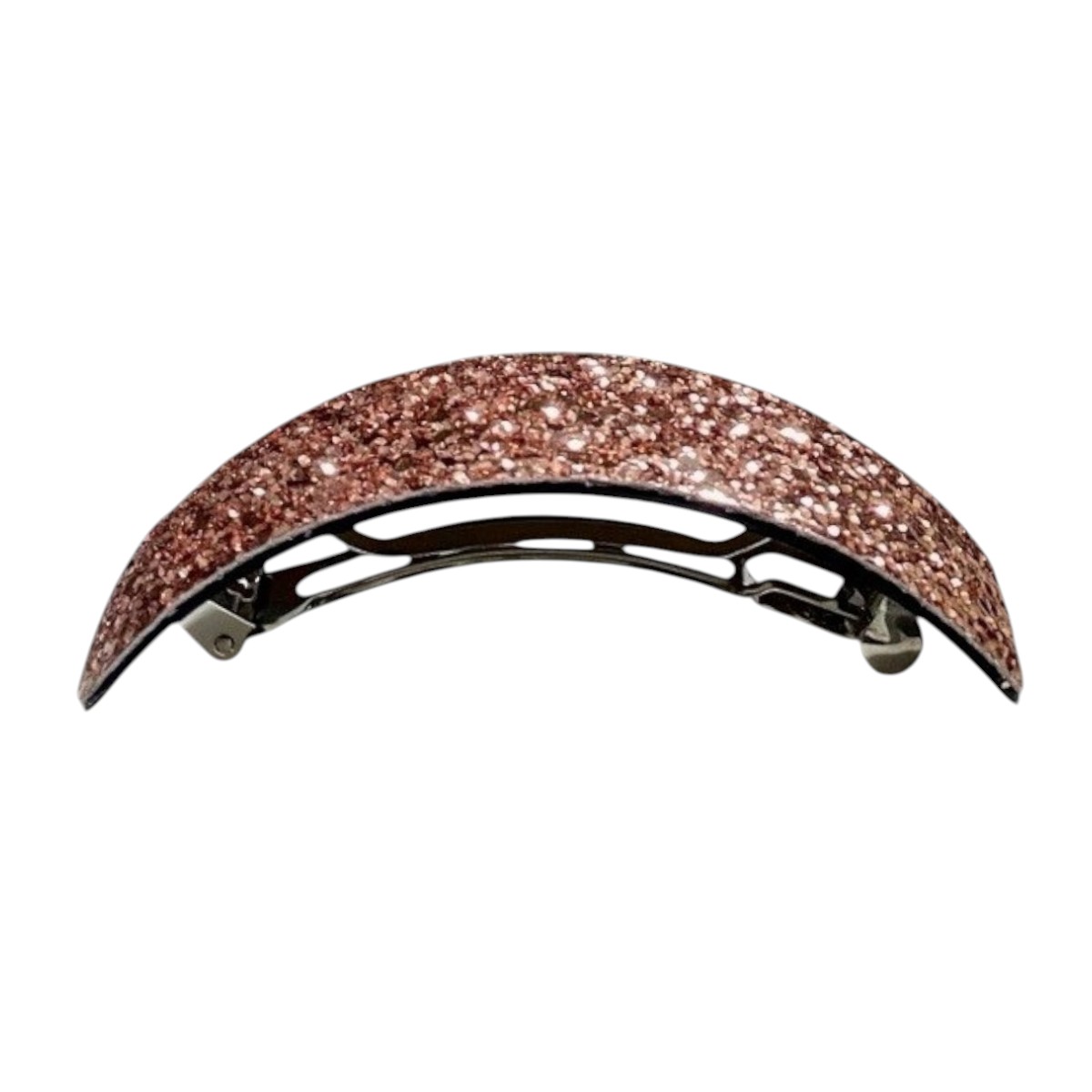 barrette à cheveux victoire rose pale pailleté-Photoroom