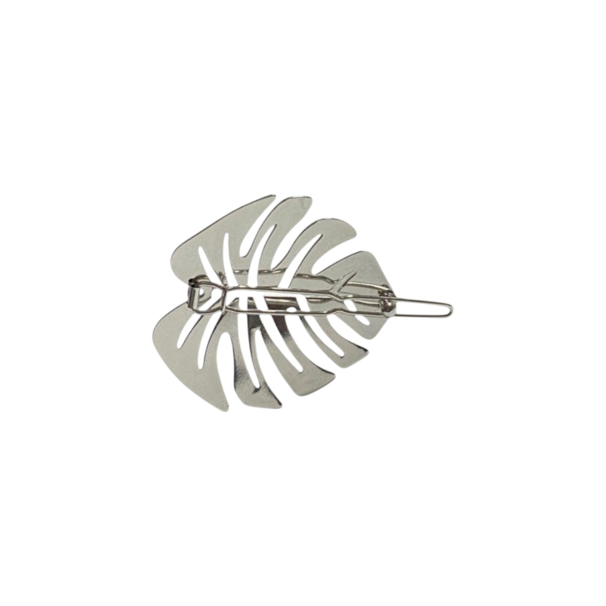 barrette à cheveux tiffany feuille argent 2-Photoroom