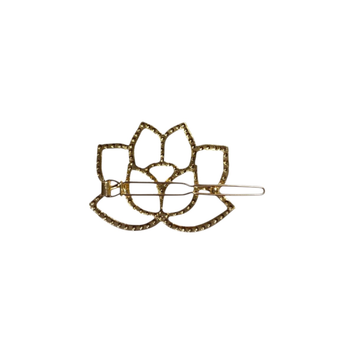 barrette à cheveux adeline fleur de lotus or 2-Photoroom