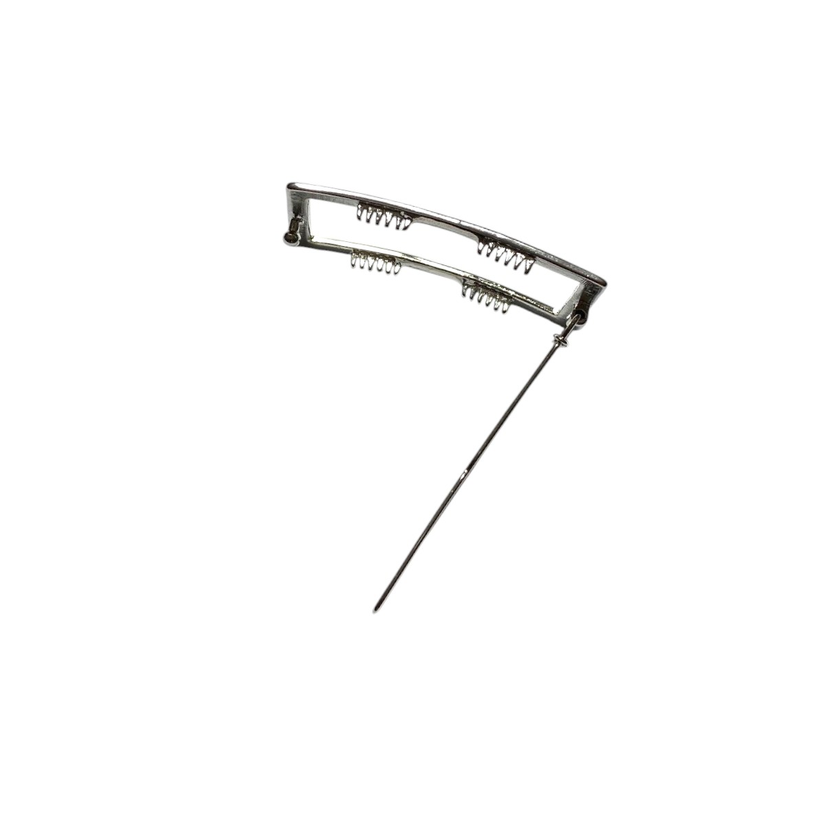 barrette à cheveux harmonie rectangle ajouré argent 3-Photoroom
