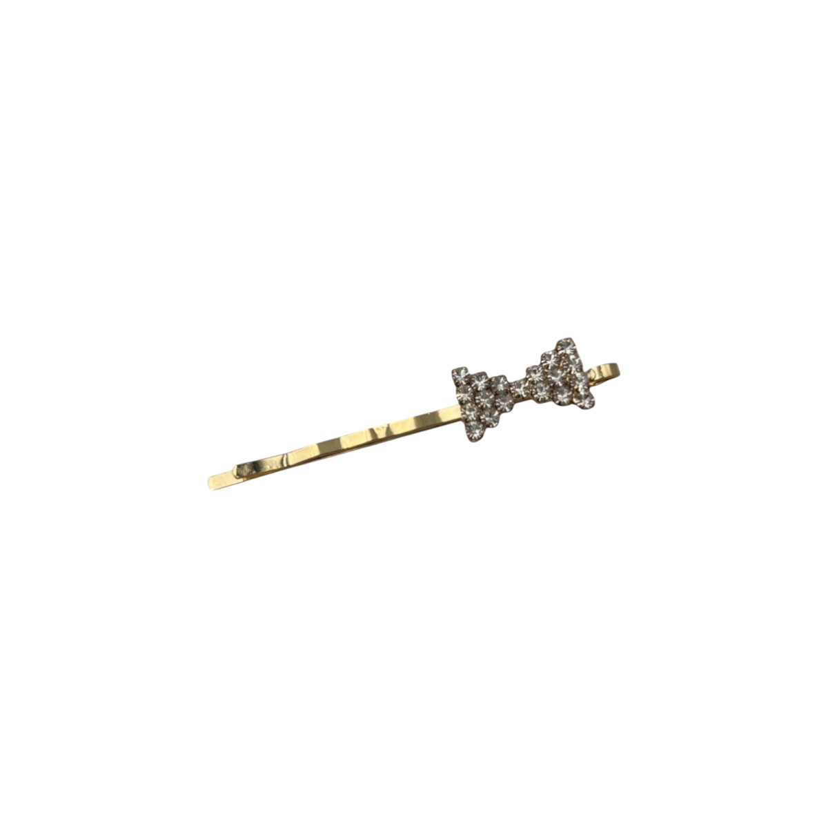 barrette à cheveux lison doré papillon strass blanc-Photoroom
