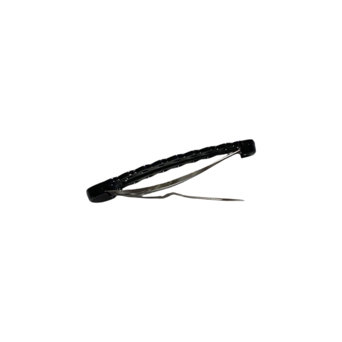 barrette cheveux clic clac motif floral noir 3-Photoroom