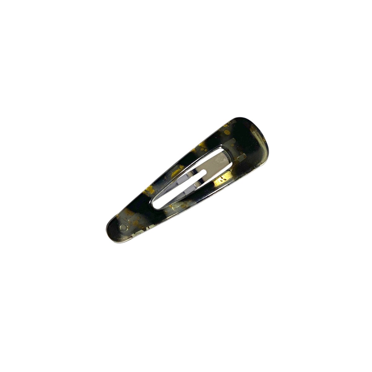 barrette cheveux clic clac translucide noir-Photoroom