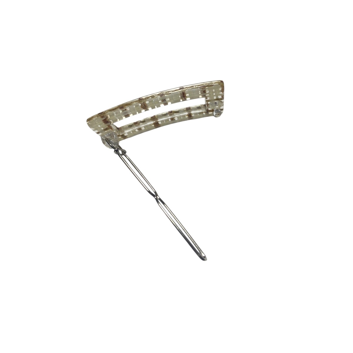 barrette à cheveux rectangulaire tatiana transparente caramel 3-Photoroom