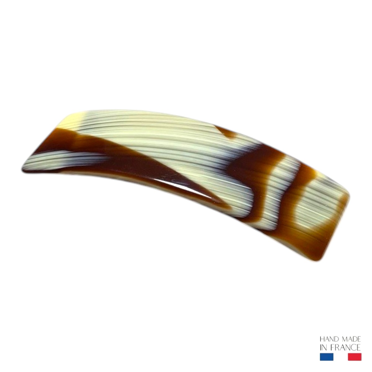 barrette à cheveux hortance classique corne marron-Photoroom