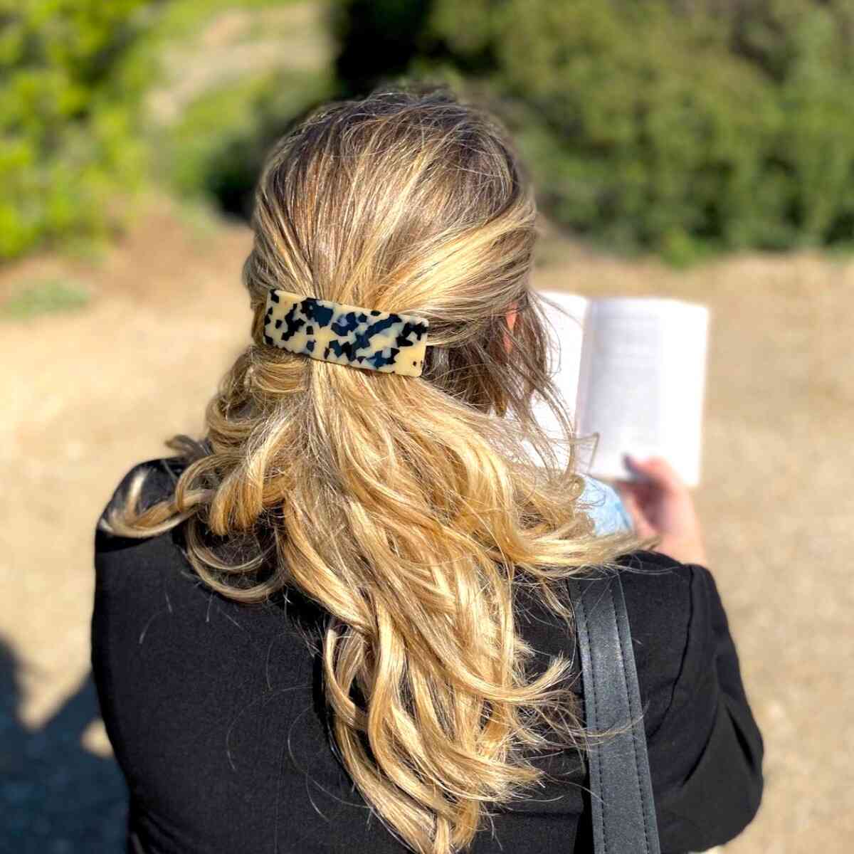 barrette à cheveux hortance classique écaille clair 2