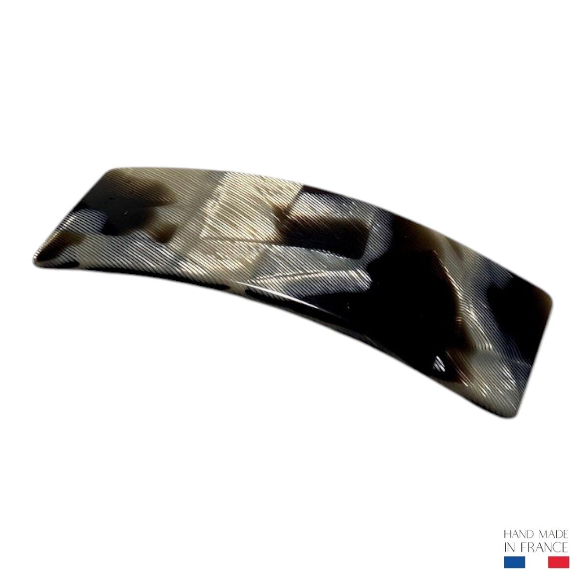 barrette à cheveux hortance collection corne argenté
