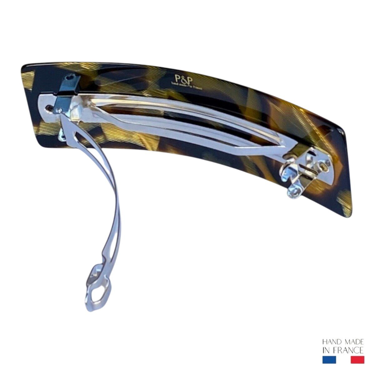 barrette à cheveux hortance collection corne  doré 3