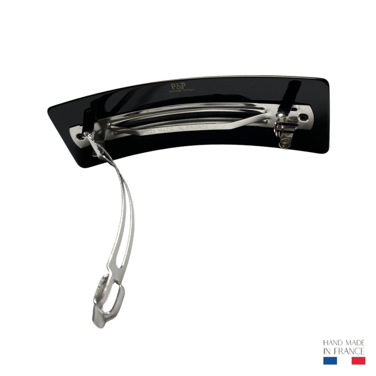 barrette à cheveux hortance noir pailleté 3-Photoroom