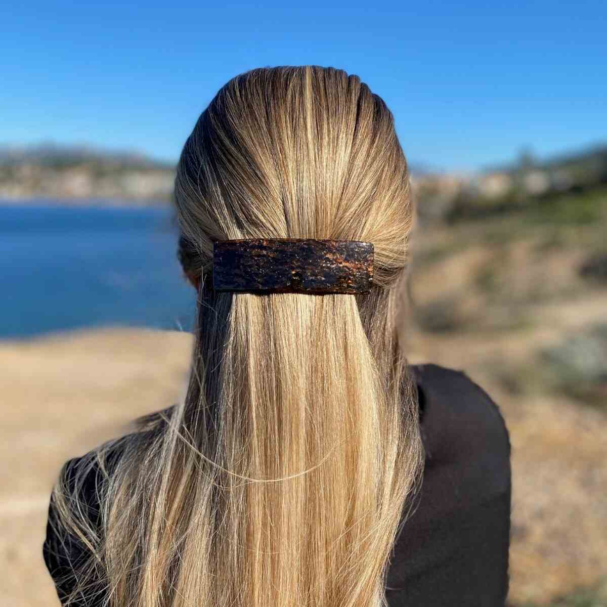 Grande barrette à cheveux Hortance collection CLASSIQUE