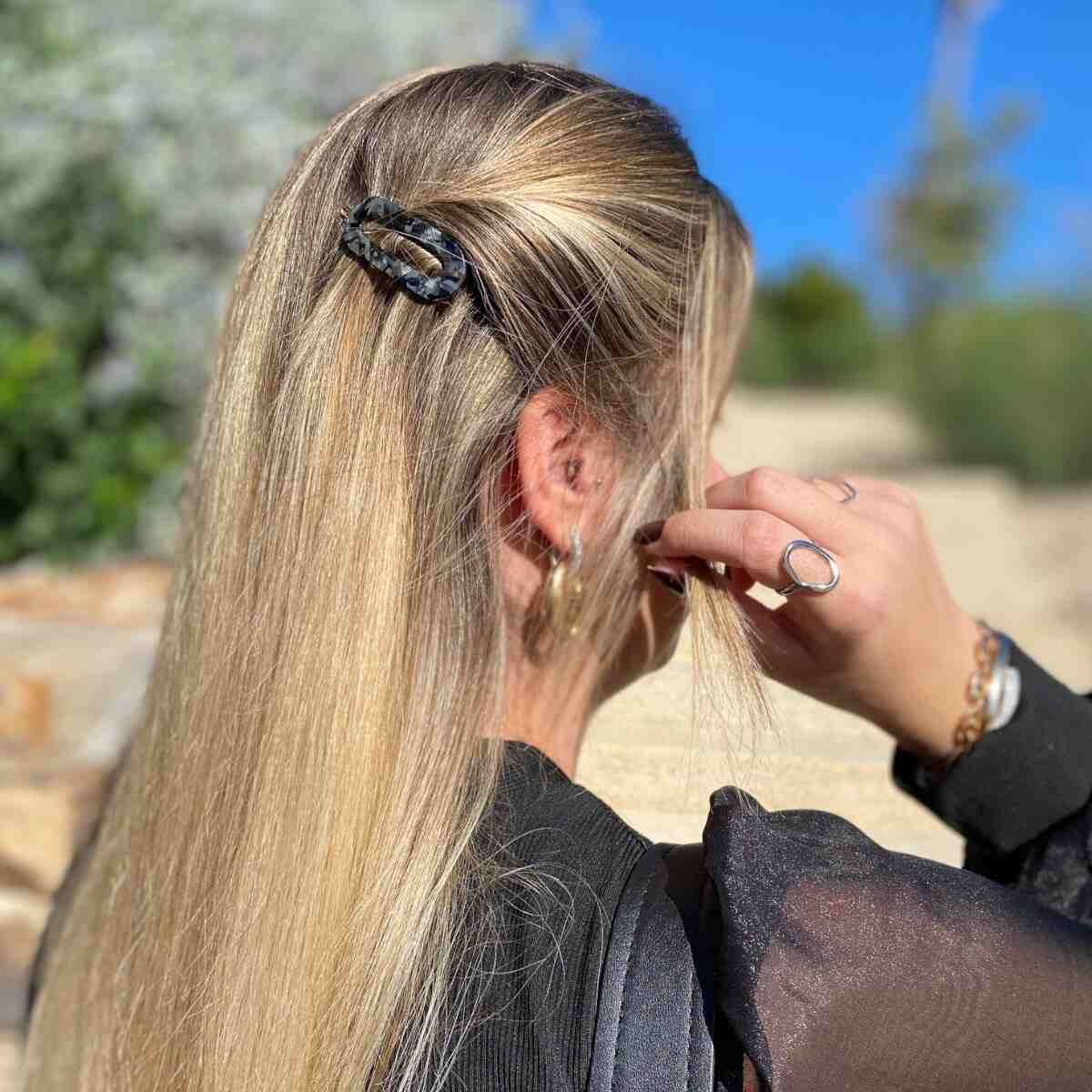 barrette à cheveux séléna collection céleste noir 4