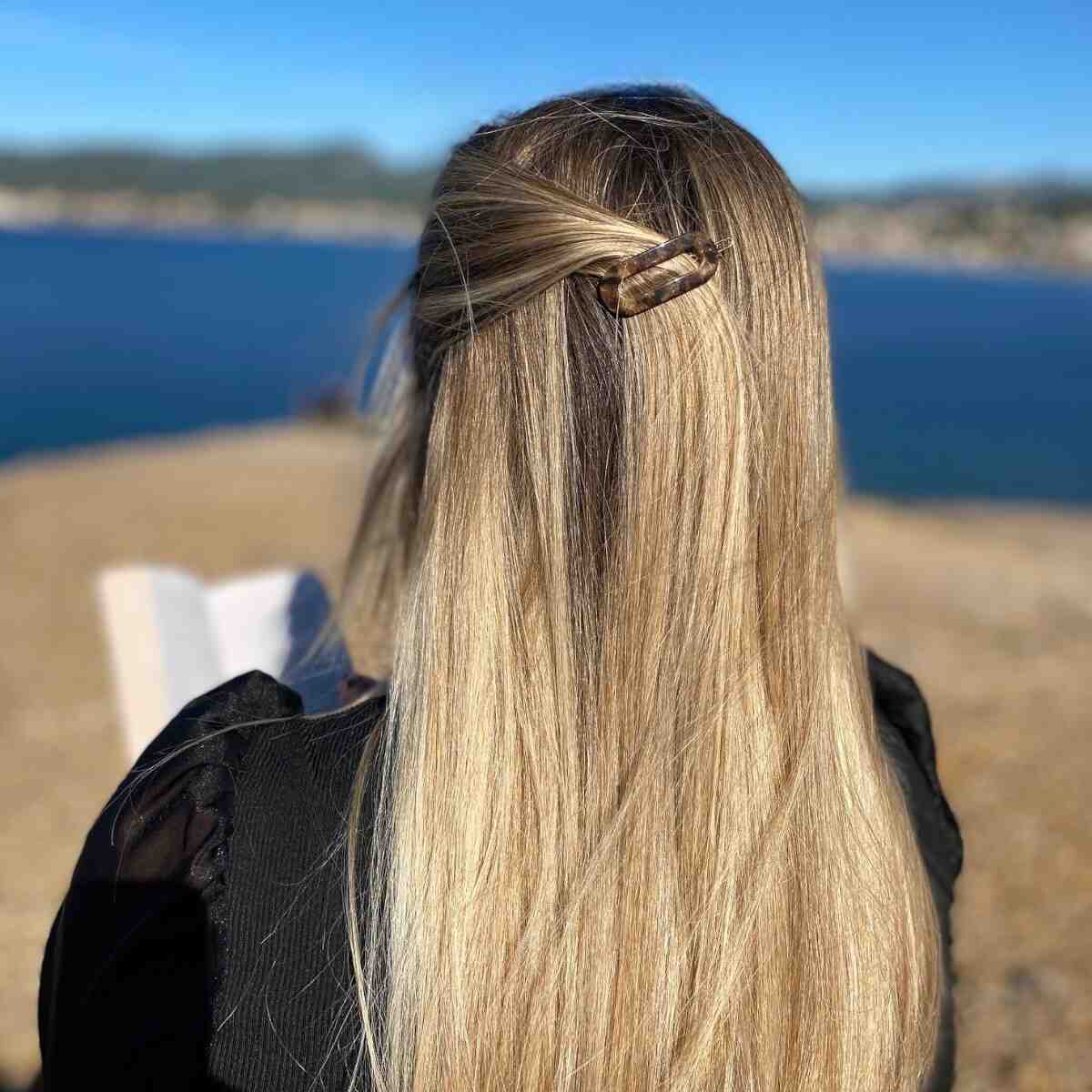barrette à cheveux séléna collection céleste marron 2