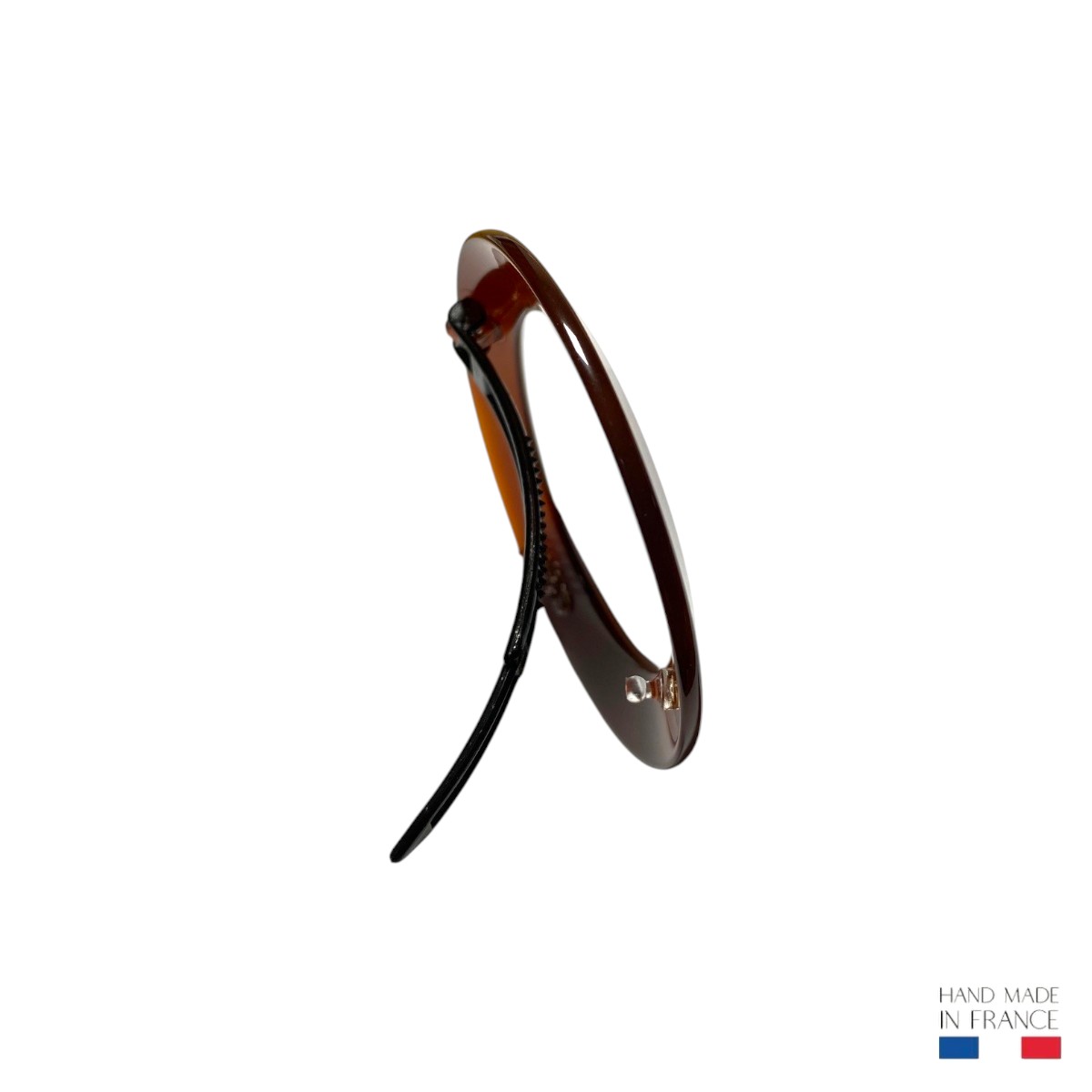 barrette à cheveux ronde sans métal élodie vison 3-Photoroom