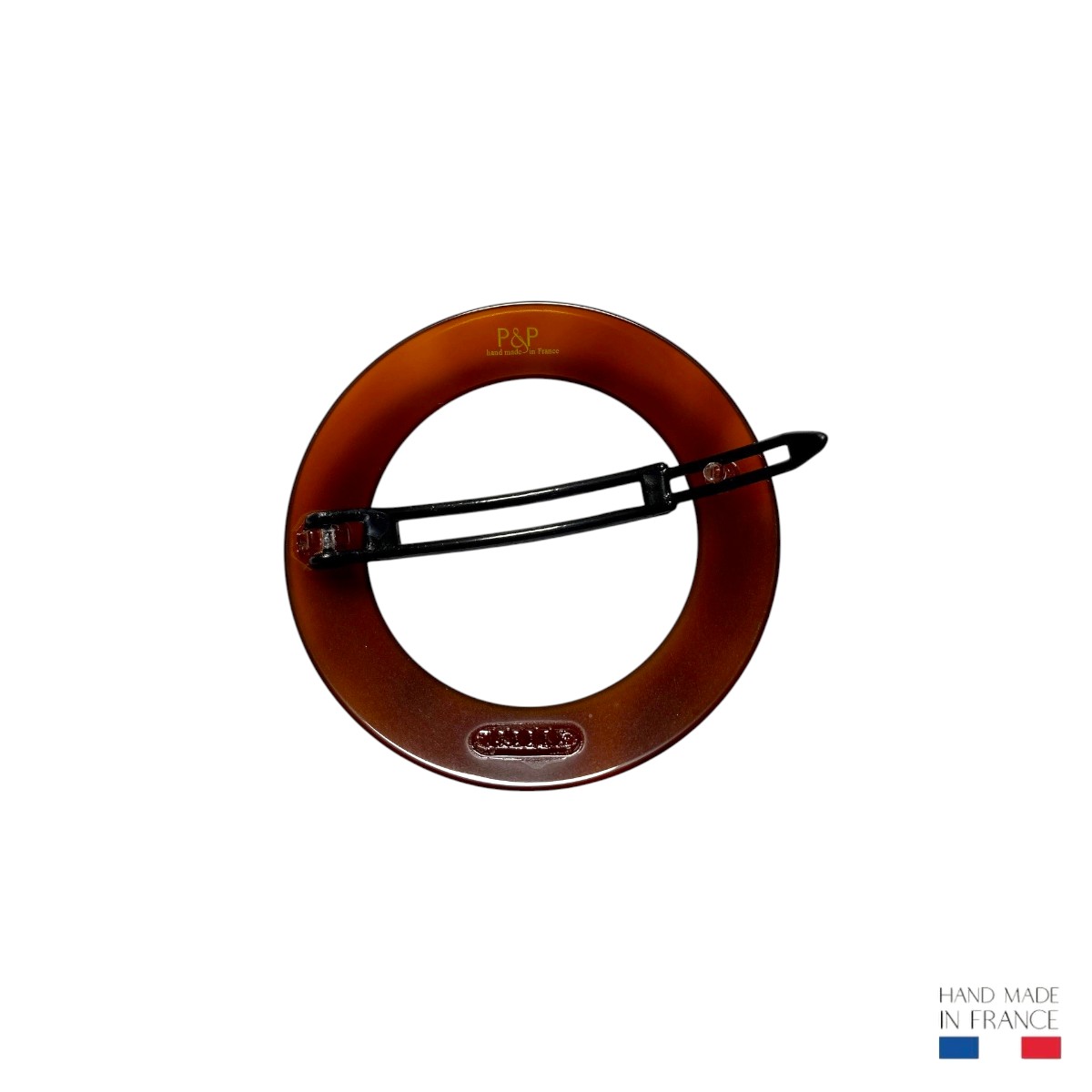 barrette à cheveux ronde sans métal élodie vison 2-Photoroom