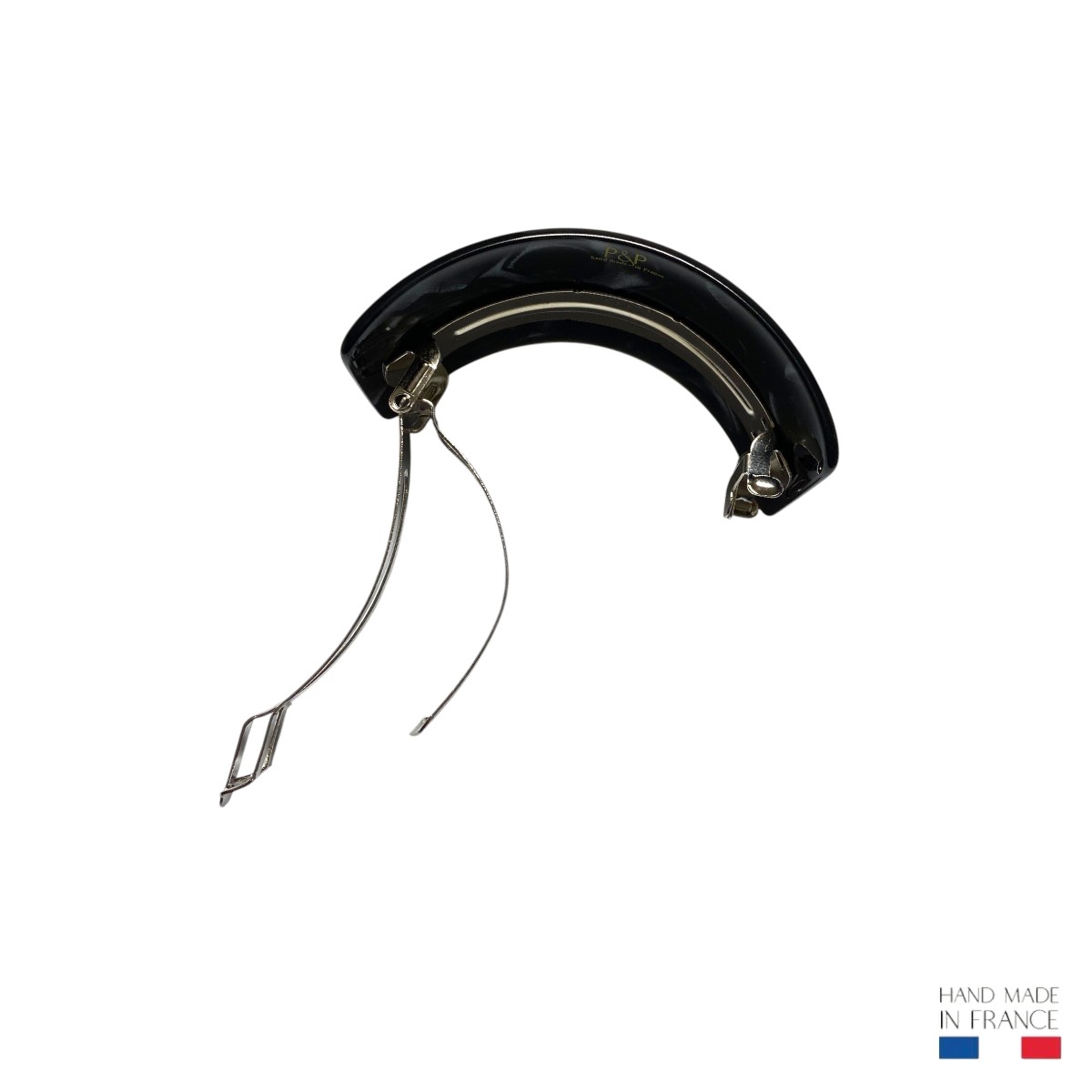 barrette à cheveux large bombée héléna noir nacré 3-Photoroom