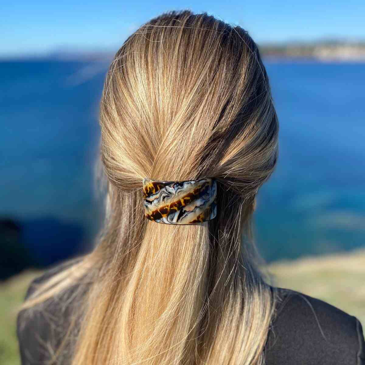 barrette à cheveux large bombée héléna lasco 2