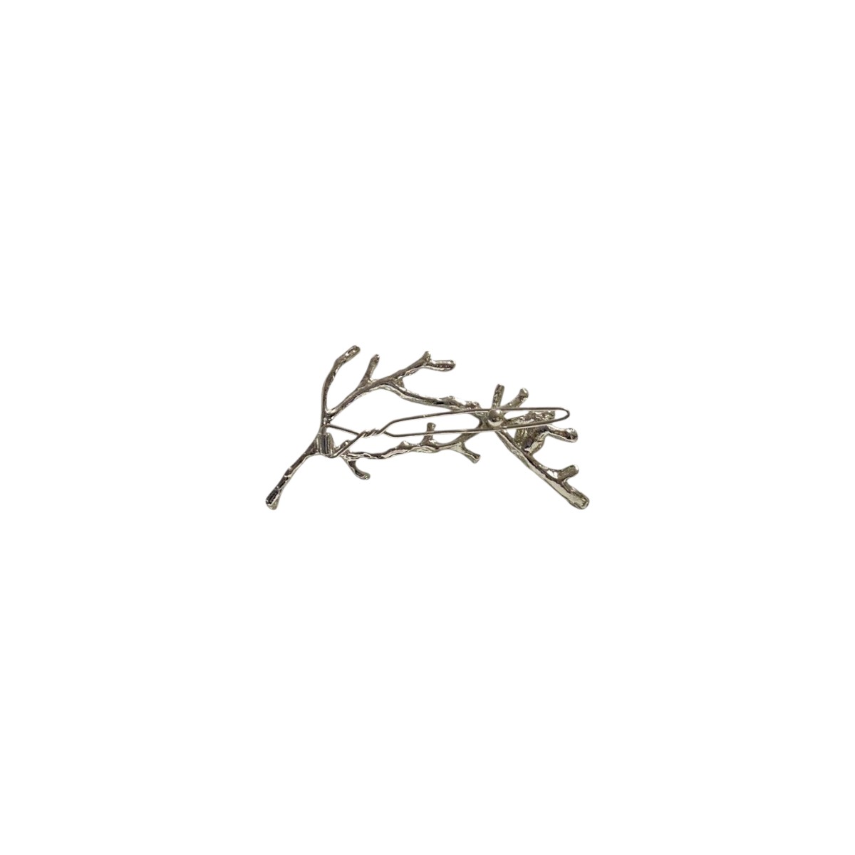 barrette à cheveux océane branche argenté et perle blanche 3-Photoroom