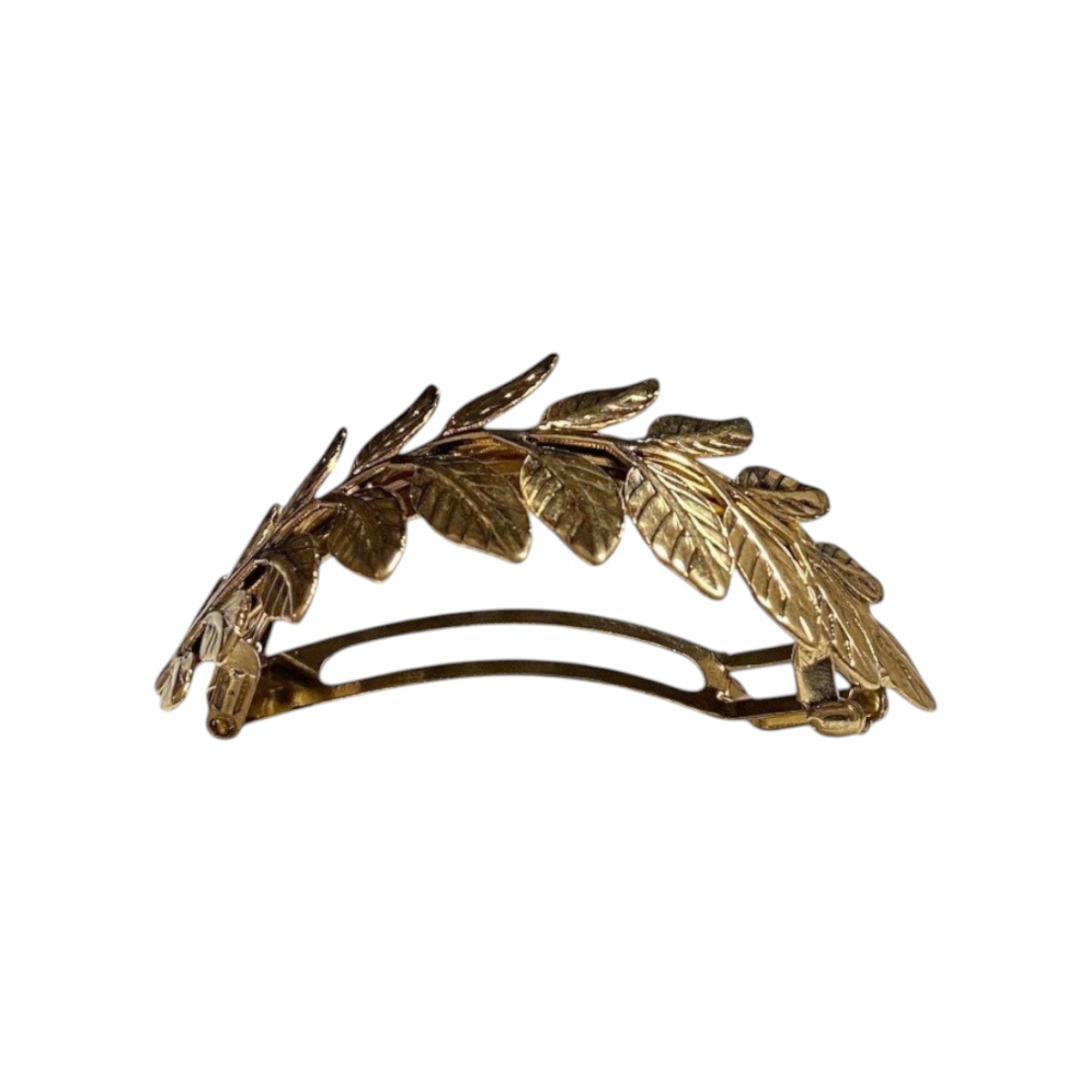 barrette à cheveux bombée roseline feuilles doré-Photoroom