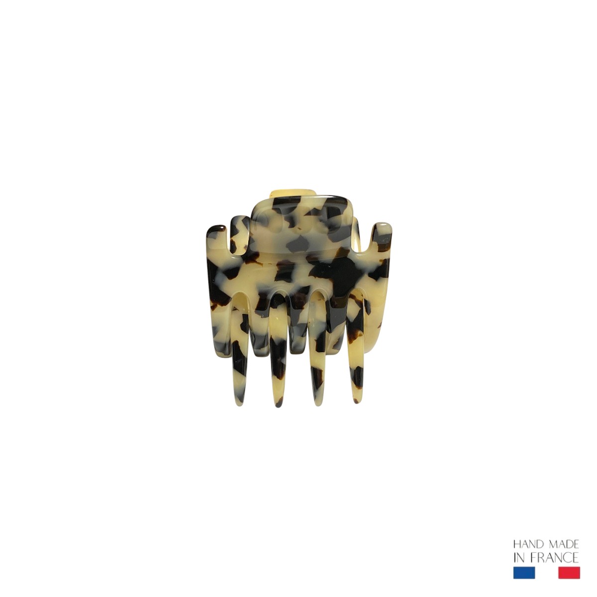 petite pince à cheveux écaille clair 5 cm 3-Photoroom