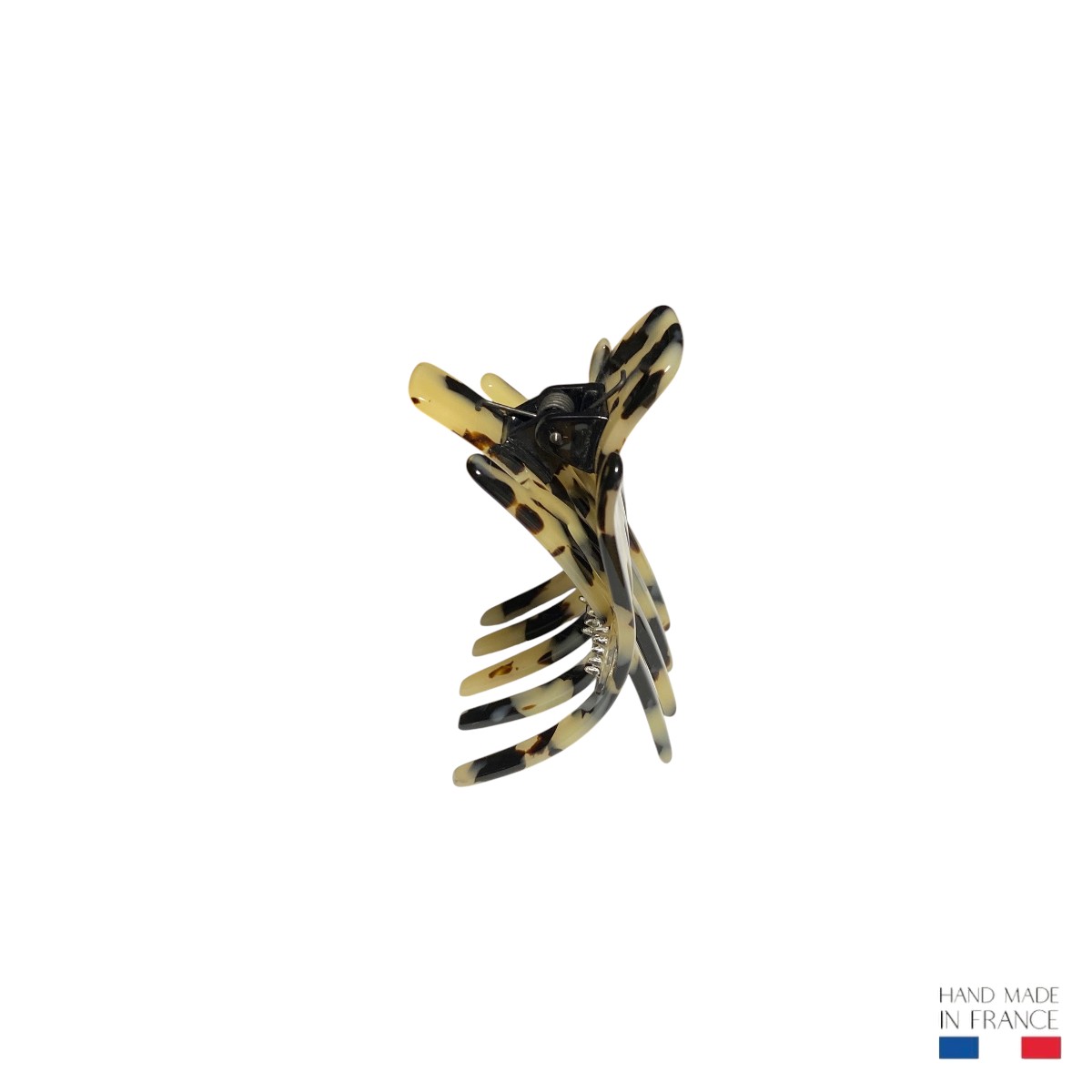 petite pince à cheveux écaille clair 5 cm 2-Photoroom