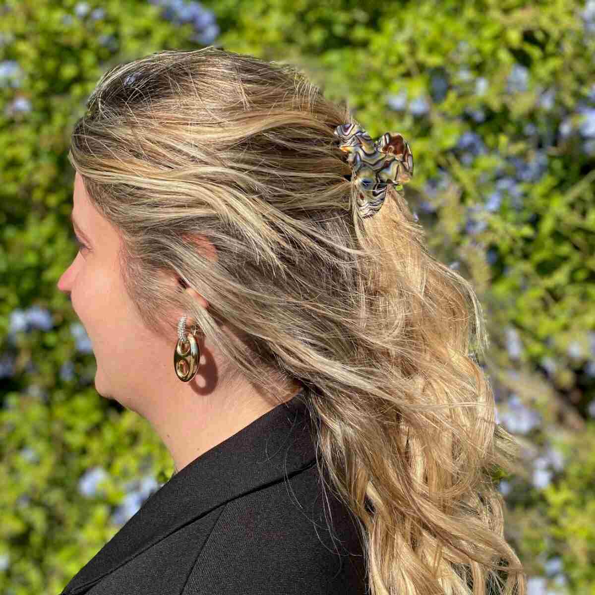 pince à cheveux 6,5 cm made in france onyx 2