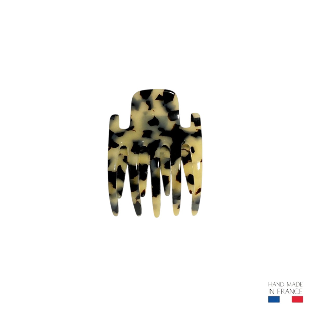 Petite pince à cheveux écaille claire 5 cm