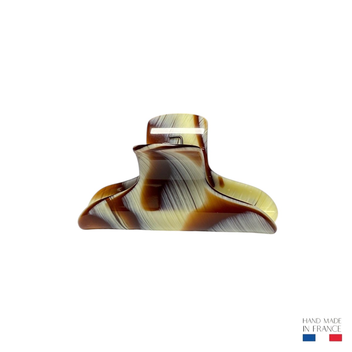 pince à cheveux corne marron 6,5 cm 2-Photoroom