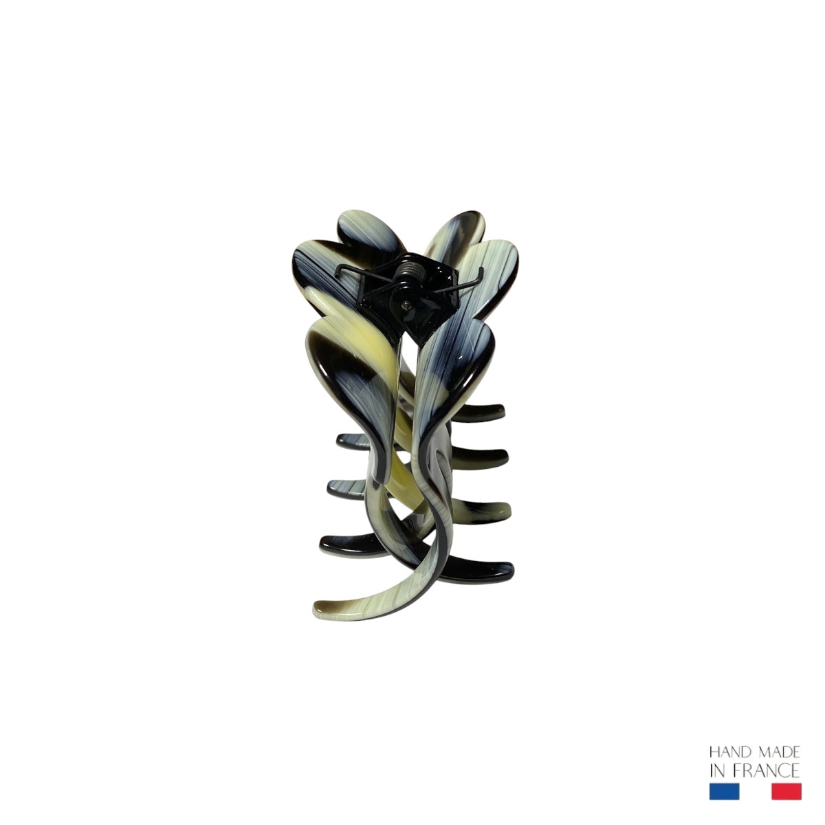 pince à cheveux corne noire 6,5 cm 3-Photoroom